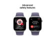 Apple Watch Series 11 GPS 42mm Silver Aluminium Case with Purple Fog Sport Band - S/M,Model A3331