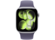Apple Watch Series 11 GPS 42mm Silver Aluminium Case with Purple Fog Sport Band - S/M,Model A3331