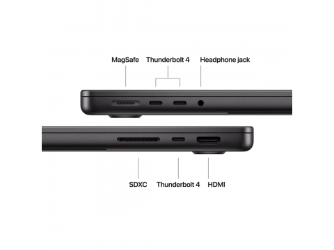 14-inch MacBook Pro: Apple M5 chip with 10-core CPU and 10-core GPU, 32GB, 1TB SSD - Space Black,Model A3434