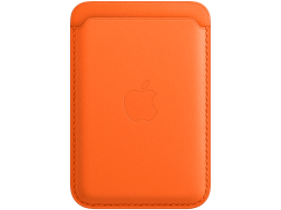 iPhone Leather Wallet with MagSafe - Orange,Model A2688