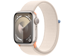 Apple Watch Series 9 GPS 41mm Starlight Aluminium Case with Starlight Sport Loop,Model A2978