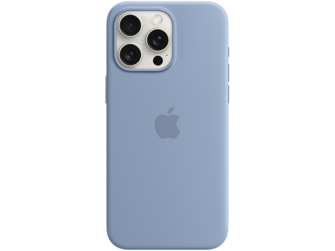 iPhone 15 Pro Max Silicone Case with MagSafe - Winter Blue,Model A3126