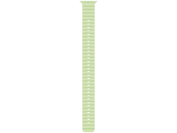 49mm Neon Green Ocean Band Extension - Natural Titanium Finish