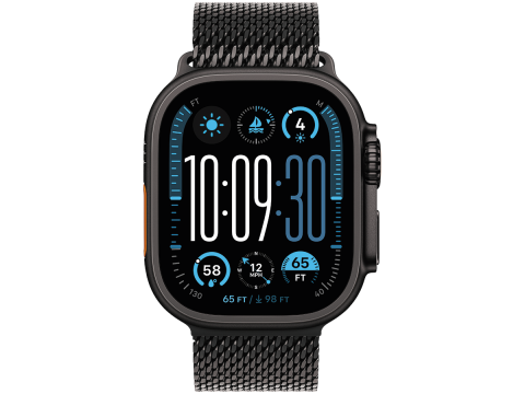 49mm Black Titanium Milanese Loop - Large