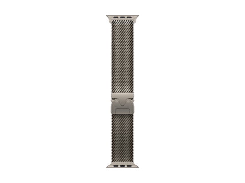 49mm Natural Titanium Milanese Loop - Large