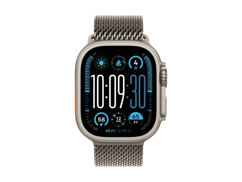 49mm Natural Titanium Milanese Loop - Large