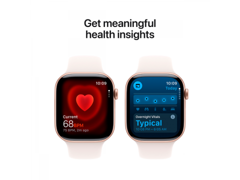 Apple Watch Series 11 GPS 46mm Rose Gold Aluminium Case with Light Blush Sport Band - S/M,Model A3333