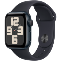 Apple Watch SE GPS 40mm Midnight Aluminium Case with Midnight Sport Band - S/M,Model A2722