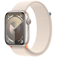 Apple Watch Series 9 GPS 45mm Starlight Aluminium Case with Starlight Sport Loop,Model A2980