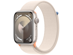 Apple Watch Series 9 GPS 45mm Starlight Aluminium Case with Starlight Sport Loop,Model A2980