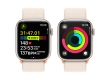 Apple Watch Series 9 GPS 45mm Starlight Aluminium Case with Starlight Sport Loop,Model A2980