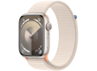 Apple Watch Series 9 GPS 45mm Starlight Aluminium Case with Starlight Sport Loop,Model A2980