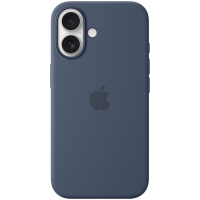 iPhone 16 Silicone Case with MagSafe - Denim,Model A3313