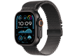 Apple Watch Ultra 2 2024 GPS + Cellular 49mm Black Titanium Case with Black Titanium Milanese Loop - L,Model A2986