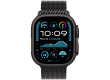 Apple Watch Ultra 2 2024 GPS + Cellular 49mm Black Titanium Case with Black Titanium Milanese Loop - L,Model A2986