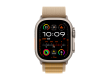 Apple Watch Ultra 2 2024 GPS + Cellular 49mm Natural Titanium Case with Tan Alpine Loop - Large,Model A2986