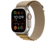 Apple Watch Ultra 2 2024 GPS + Cellular 49mm Natural Titanium Case with Tan Alpine Loop - Large,Model A2986