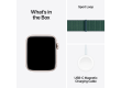 Apple Watch SE 2024 GPS 40mm Starlight Aluminium Case with Lake Green Sport Loop,Model A2722
