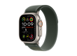 49mm Green Trail Loop - S/M - Natural Titanium Finish