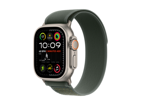 49mm Green Trail Loop - S/M - Natural Titanium Finish