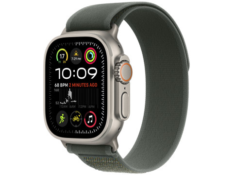 49mm Green Trail Loop - S/M - Natural Titanium Finish