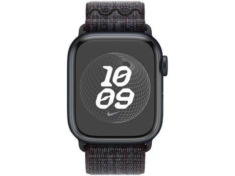 41mm Black/Blue Nike Sport Loop