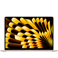 15-inch MacBook Air: Apple M3 chip with 8-core CPU and 10-core GPU, 8GB, 512GB SSD - Starlight,Model A3114