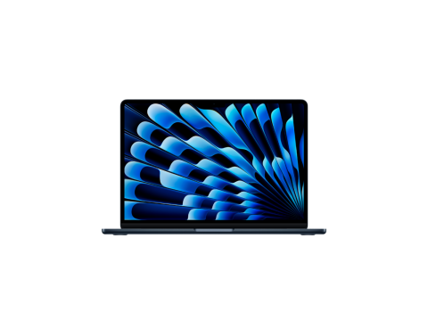 13-inch MacBook Air: Apple M4 chip with 10-core CPU and 10-core GPU, 24GB, 512GB SSD - Midnight,Model A3240