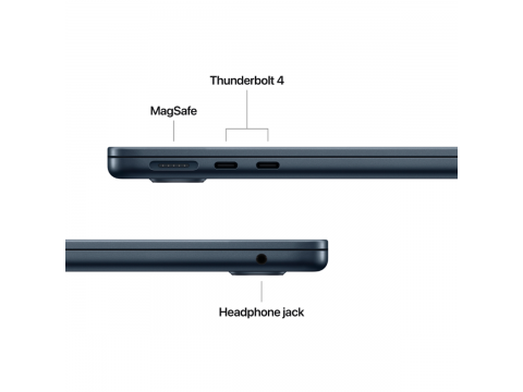 13-inch MacBook Air: Apple M4 chip with 10-core CPU and 10-core GPU, 24GB, 512GB SSD - Midnight,Model A3240