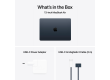 13-inch MacBook Air: Apple M4 chip with 10-core CPU and 10-core GPU, 24GB, 512GB SSD - Midnight,Model A3240