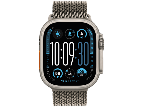 49mm Natural Titanium Milanese Loop - Small