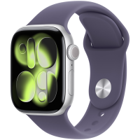 Apple Watch Series 11 GPS 42mm Silver Aluminium Case with Purple Fog Sport Band - M/L,Model A3331