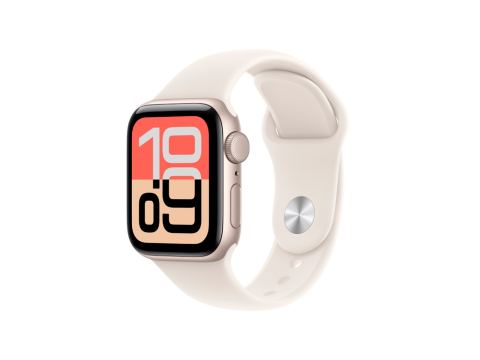 Apple Watch SE 3 GPS 40mm Starlight Aluminium Case with Starlight Sport Band - S/M,Model A3324