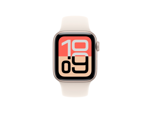 Apple Watch SE 3 GPS 40mm Starlight Aluminium Case with Starlight Sport Band - S/M,Model A3324
