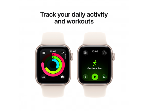 Apple Watch SE 3 GPS 40mm Starlight Aluminium Case with Starlight Sport Band - S/M,Model A3324