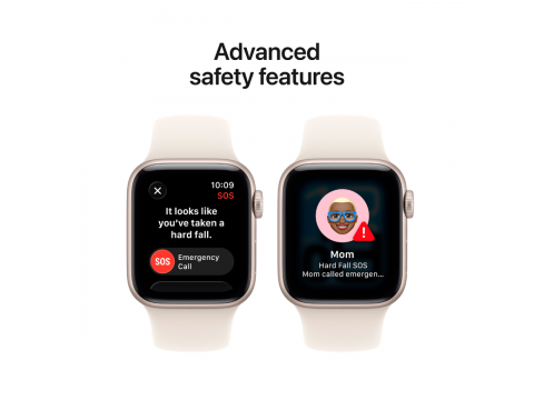 Apple Watch SE 3 GPS 40mm Starlight Aluminium Case with Starlight Sport Band - S/M,Model A3324