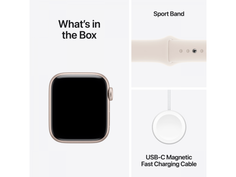 Apple Watch SE 3 GPS 40mm Starlight Aluminium Case with Starlight Sport Band - S/M,Model A3324