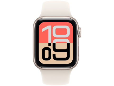 Apple Watch SE 3 GPS 40mm Starlight Aluminium Case with Starlight Sport Band - S/M,Model A3324