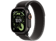 Apple Watch Ultra 3 GPS + Cellular 49mm Black Titanium Case with Black/Charcoal Trail Loop - M/L,Model A3281