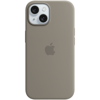 iPhone 15 Silicone Case with MagSafe - Clay,Model A3123