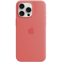 iPhone 15 Pro Max Silicone Case with MagSafe - Guava,Model A3126