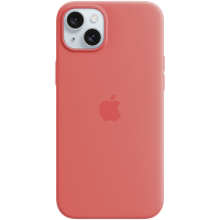 iPhone 15 Plus Silicone Case with MagSafe - Guava,Model A3124