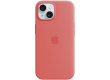 iPhone 15 Silicone Case with MagSafe - Guava,Model A3123