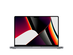 MacBook Pro 14.2-inch,SPACE GRAY, Model A2442,M1 Pro with 8C CPU, 14C GPU,16GB unified memory,96W USB-C Power Adapter,512GB SSD storage,3x TB4, HDMI, SDXC, MagSafe 3,Touch ID,Liquid Retina XDR display,Force Touch Trackpad,KEYBOARD-SUN