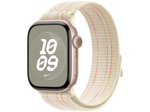 40mm Starlight/Pink Nike Sport Loop