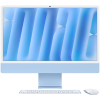 24-inch iMac with Retina 4.5K display: Apple M4 chip with 10‑core CPU and 10‑core GPU, 16GB, 512GB SSD - Blue,Model A3137