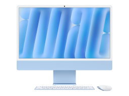 24-inch iMac with Retina 4.5K display: Apple M4 chip with 10‑core CPU and 10‑core GPU, 16GB, 512GB SSD - Blue,Model A3137