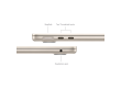 13-inch MacBook Air: Apple M3 chip with 8-core CPU and 8-core GPU, 16GB, 256GB SSD - Starlight,Model A3113