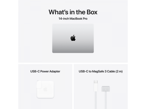 14-inch MacBook Pro: Apple M5 chip with 10-core CPU and 10-core GPU, 16GB, 1TB SSD - Silver, Model A3434