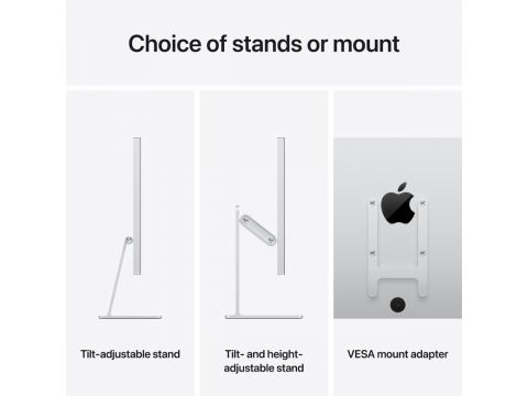 Studio Display - Standard glass - Tilt- and height-adjustable stand,Model A3350